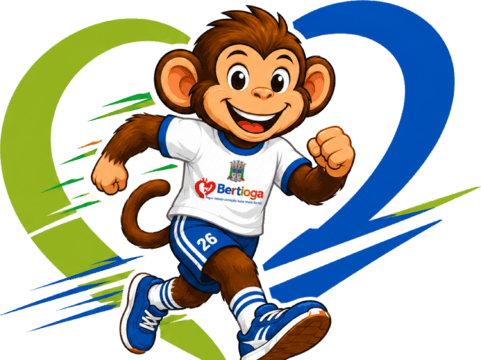 Mascote do Bertioga em Movimento